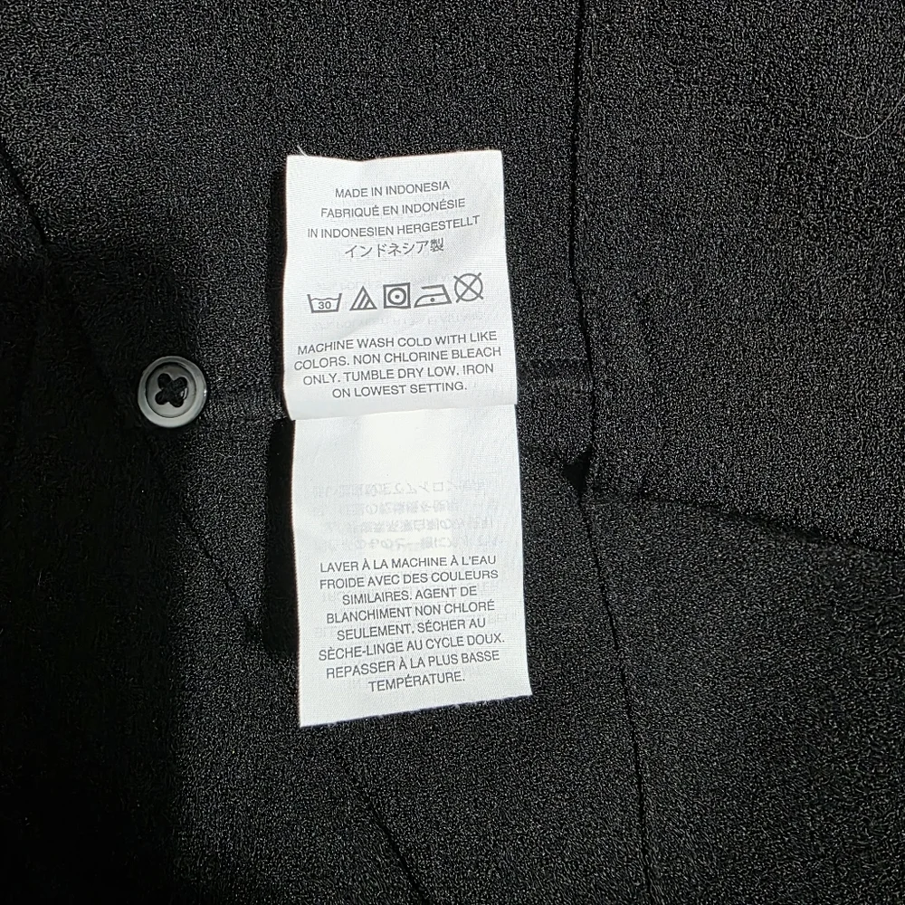 Madewell Flutter-Sleeve Mini Dress True Black Sz L - Picture 13 of 14